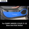 For CHERY ARRIZO 5 PLUS 21-22 Door Anti-kick Sticker Modified Carbon Fiber Pattern Interior Car Film Accessories Modification