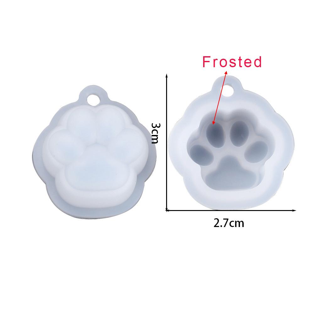 Cat Paw Pendant Silicone Mold Keychain Pendants Epoxy Resin Molds for DIY Epoxy Resin Crafting Mould Jewelry Making Crasfs