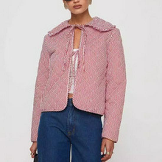 Women's Summer Tie-Up Lace Cropped Cardigan Shirt (SU3338)