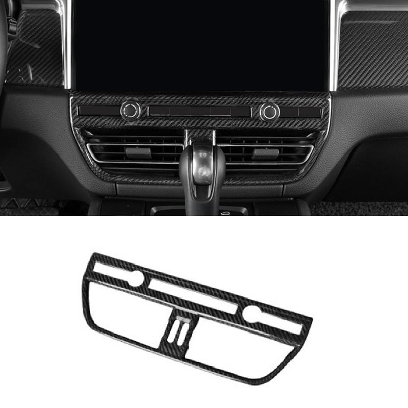 Authentic Car Carbon Fiber Interior Central Air Outlet Trim Frame For 2015- Macan