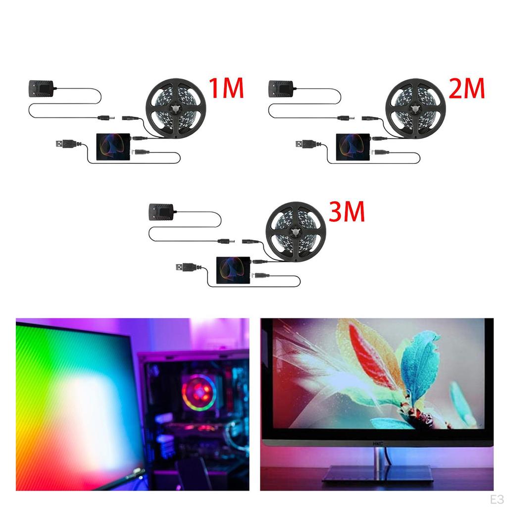 PC RGB Strip Gaming Light Professional Sync to Screen Color Ambient 1 Meter