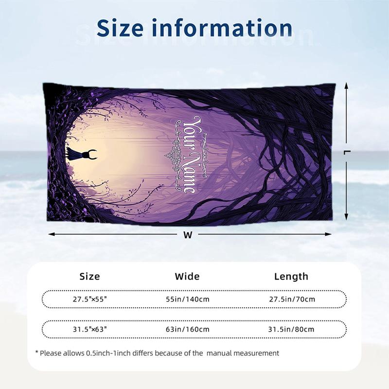 Beach Towel Custom Name Text, Quick Dry Large Towel For Beach HomeHollow Knight