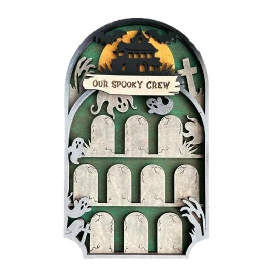 Halloween Graveyard Tombstones Prop Wooden Gravestone Halloween Figurine for Graveyard Scene DIY