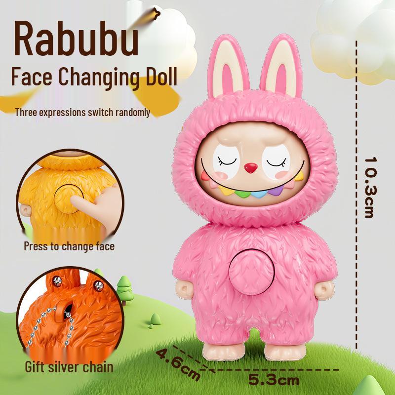 

Креативный мультяшный брелок-кукла с меняющимся лицом - Декомпрессионная модная игрушка-подвеска