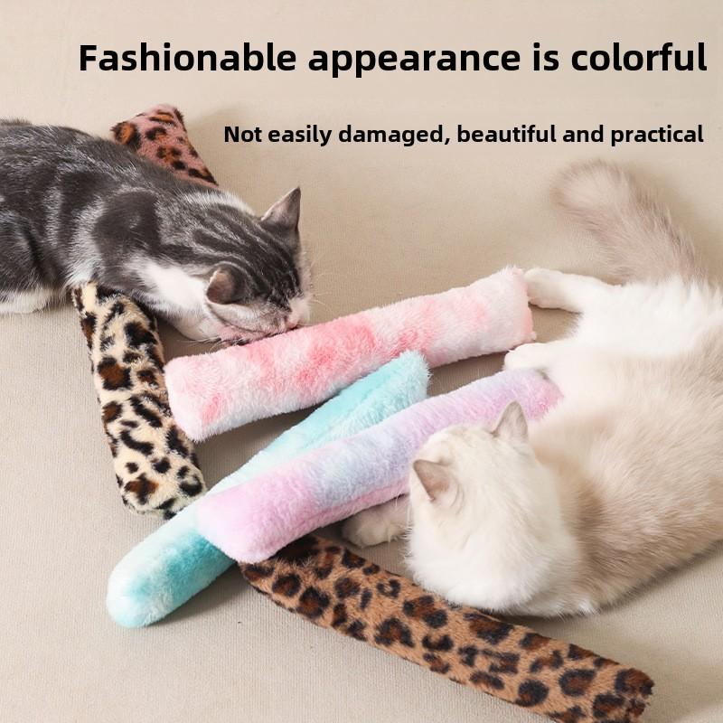Cat Throw Pillow, Long Strip Resistant To Biting Teeth, Cat Teaser Stick, Wood Polygonum, Cat Mint Throw Pillow, Cat Toy Self-pleasure