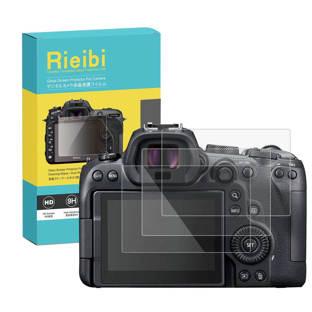 Rieibi Canon EOS R7 Screen EOS R7 Screen Canon EOS Screen EOS R6 Tempered Glass Screen EOS R7 Tempered Glass Screen 9H Impact Fingerprint Resistant