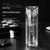 LeQianChu 300ml Double Wall Borosilicate Glass Tumbler