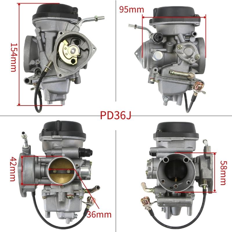 36mm PD36J Motorcycle Carburetor For Suzuki Yamaha Kawasaki KFX 400 Universal other 300cc to 500cc Racing ATV Dirt Pit Bike
