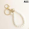 Simulation Pearl Keychains For Aorpods Bag Car Pendant Beaded Key Simple Decoration For Women Mobile Phone DIY Jewelry Decor