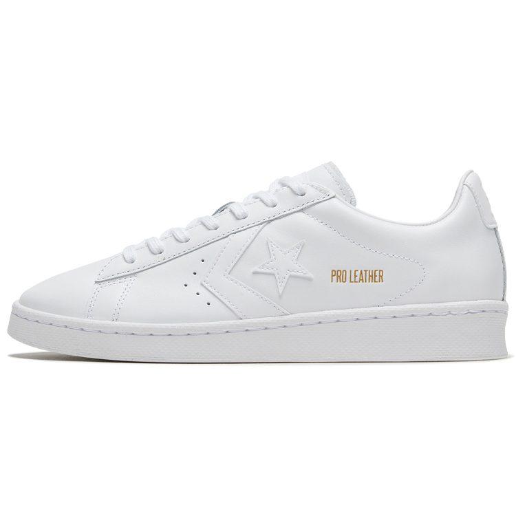 Converse Basse in Vera Pelle 'Triple White' 167239C