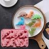 Stampo in Silicone Dinosauro Vassoio per Cubetti di Ghiaccio Flessibile Stampo per Fondente Cioccolato Caramelle Biscotto Torta Candela Sapone Facile Rilascio Strumenti per Pasticceria Fai da Te