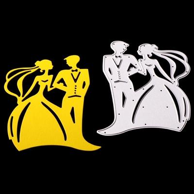 Valentine's Day Wedding Bride and Groom DIY Carbon Steel Metal Cutting Dies Snijmal En Embossing Stamps and Dies