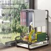 Youshu Foldable Industrial Carbon Steel Kitchen Countertop Rack