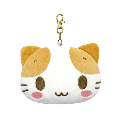K Company Sanrio Characters (Cat Series) Face Pass Case, Fluffy Marshmallow-Like Cat, SAK-FP-MN, H120 X W105 X D40mm