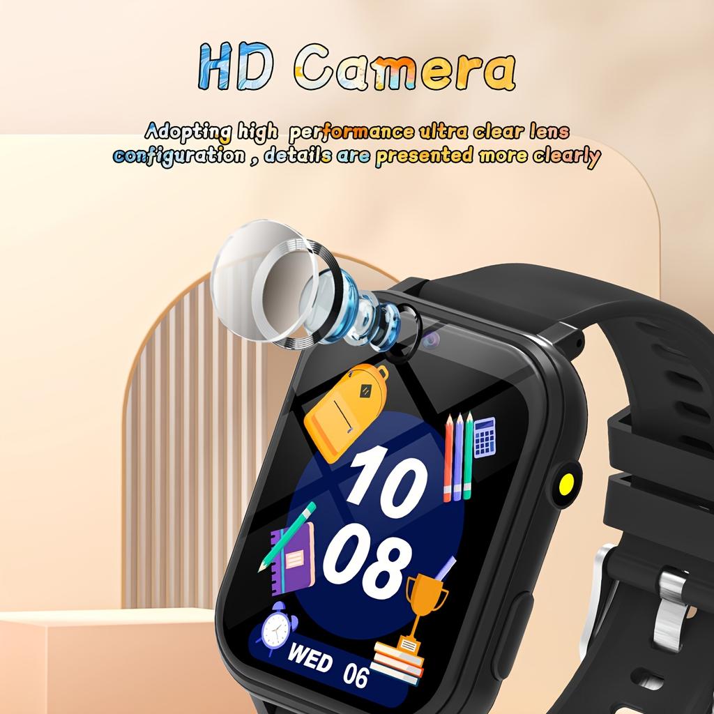 1.83" Kids Smart Watch with 18 Games, Camera & Video, Music Player, Pedometer, Alarm, Flashlight – Educational Toy Watch Gift for Boys and Girls