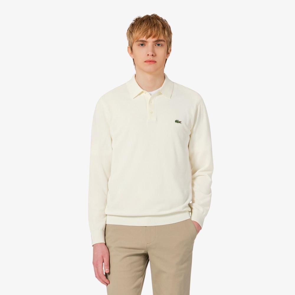 Lacoste Men's Pique Long Sleeve Polo Sweater AH306E-56GXFJ