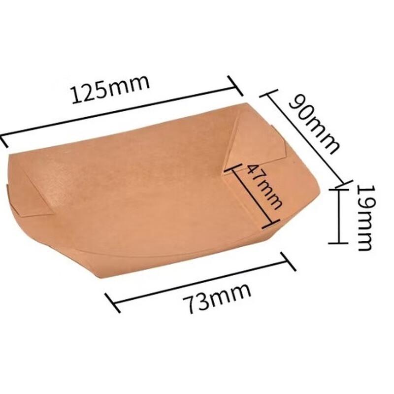 Disposable Kraft Paper Food Boat Tray