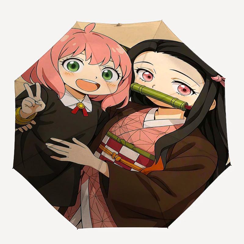 1pc Anime Characters Umbrella - Automatic Opening with Portable Folding Design, 8-Bone Iron Frame Outdoor Umbrella for Anime Fans, Travelers, Daily Us