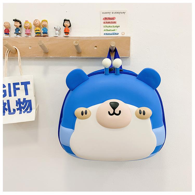 

School BagsChildren s cartoon hard shell backpack, cute foreign style small for boys and girls, 2-5 years old backpack. синій
