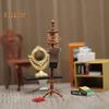 1:12 1:6 Scale Mini Dollhouse Accessories Miniature Hat And Coat Rack Stand Book Clothes Hanger Set Tiny Stuff for Dollhouse Bedroom