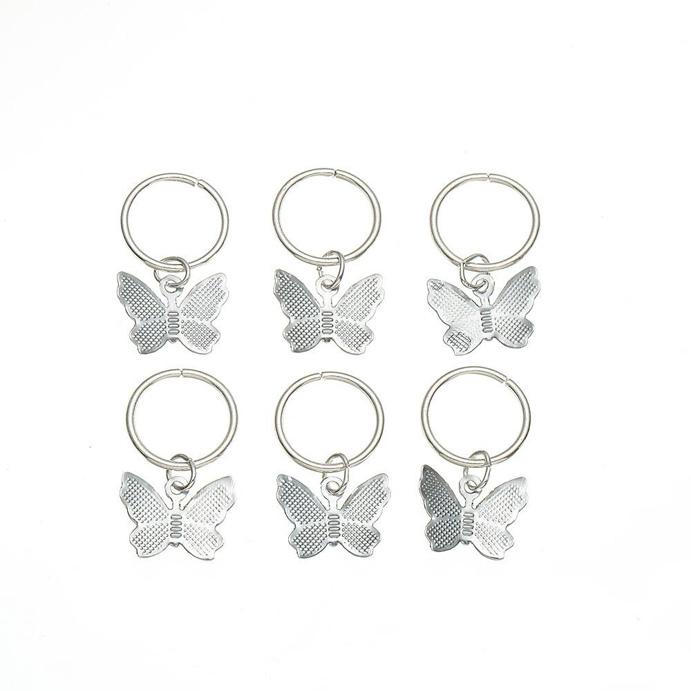 

Аксессуары Заколки DIY Подвеска для волос Головной убор Персонализированная улица Америка Cross Border Hz0295 Европа и выстрел Маленькая коса Трендовый головной убор Бабочка 2.5*1.5cm