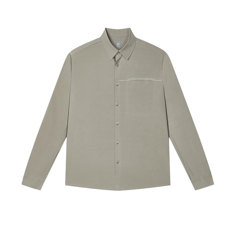 New FILA Shirts Men's Taupe F11M422403FGY