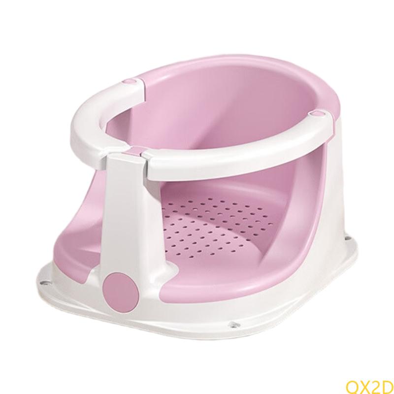 

Ergonomic Baby Bath Shower Chair for 6+ Months with Nonslip Base and Full Protections for Secure Bath Time розовый