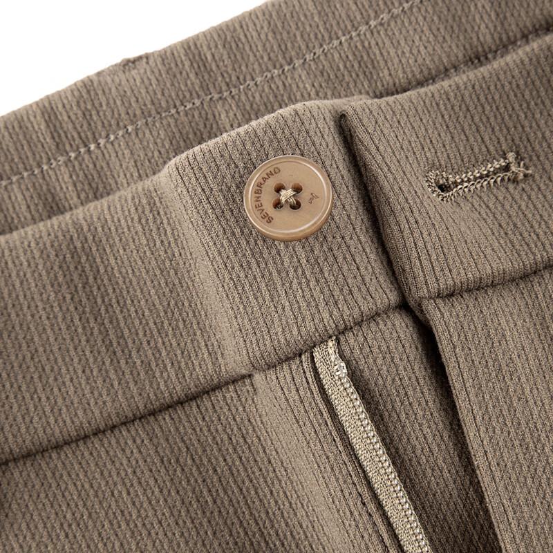 Seven Men's Brushed Interior Casual Elastic Waist Straight Pants