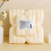 2-teiliges Korallenfleece-Handtuch Badetuch-Set Weizenmuster Superweich Saugfähig Badelaken Spa-Gesichtstuch Mehrere Musteroptionen