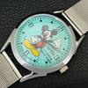 HAND-WINDING SWISS MENS REFURBISHED VINTAGE SEA GREEN COLOR DIAL WATCH a707244-1