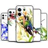 Capa de Beija-flor e Flores Para Xiaomi Redmi Note 13 11 9 10 12 Pro Plus 9S 10S 11S 12S Redmi 13C 9C 10C 12C Capa