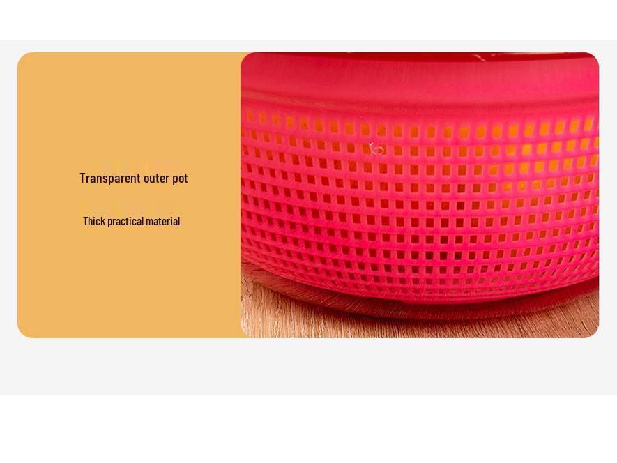 Large Kitchen Double-Layer Drain Basket with Lid for Fruit & Vegetable Washing and Storage