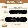 2 pcs Bun Maker Curler - Non-Slip Sponge Hair Ring for Long Straight Wavy & Thin Hair Styling Accessories