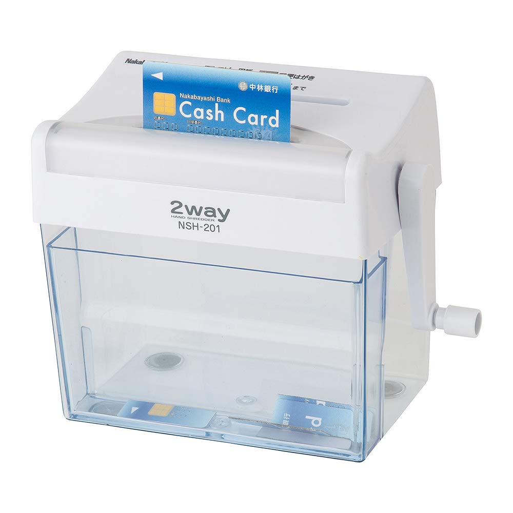 Nakabayashi Kurukil Cross 2-Way Hand Shredder, White, Z3008