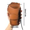 Western Style Revolver Holster Retro Cowhide Look PU Leather Waist Gun Holder for Cowboy Costume Reenactment Prop Display Only