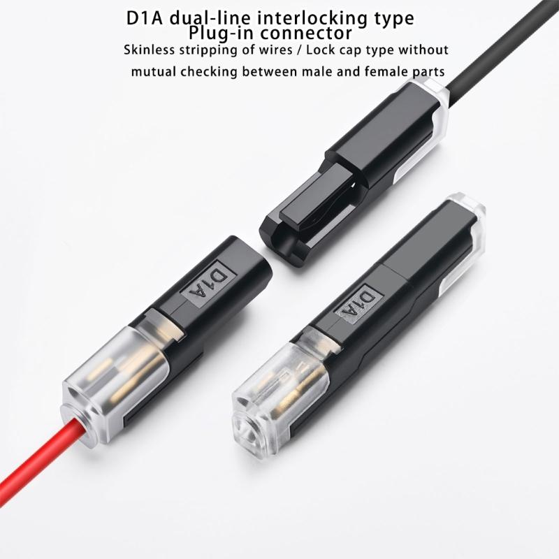 Quick Connection Cable Connector Easy and Quick Wiring Pluggable LED Wire Connector Single Wire Plug in Connector