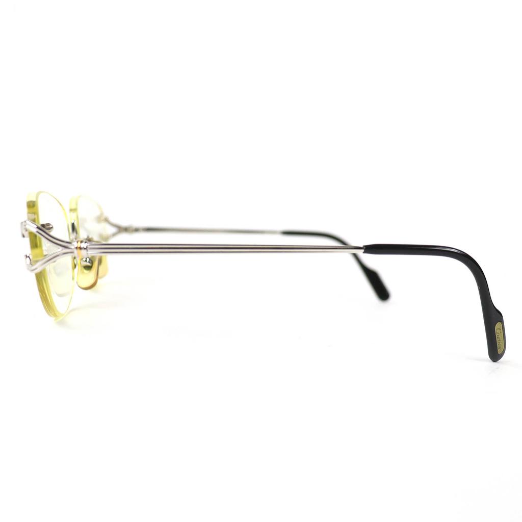 Grandes Gafas Cartier Trinity Montura de Dos Puntos Sin Montura Plata para hombre Usadas