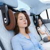 Car Headrest Pillow 3 Point Linkage Road Pal Head Neck Support Pillow Thickened   for Vehicles Brown