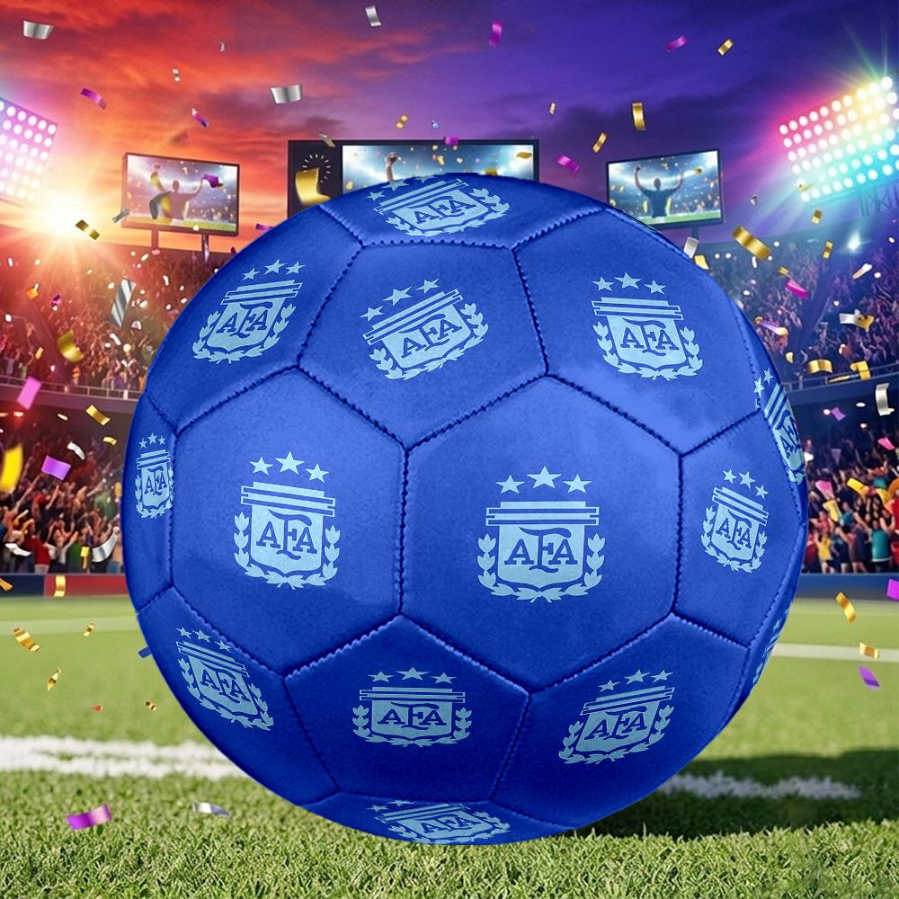 1 Bola de Futebol Tamanho 5 Bandeira da Argentina, Adequada para Jogos de Treino/Treinamento de Torneio, Leve e Durável logo70713