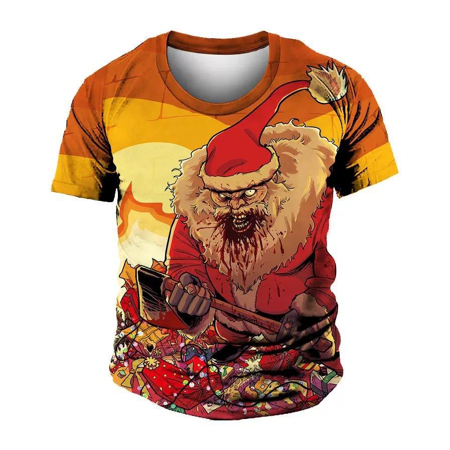 Tricouri de Crăciun pentru copii de 4-15 ani, Poliester confortabil, Băieți, Copii, Tricou cu mânecă lungă, Desene animate, Tricou imprimat 3D, Haine pentru copii