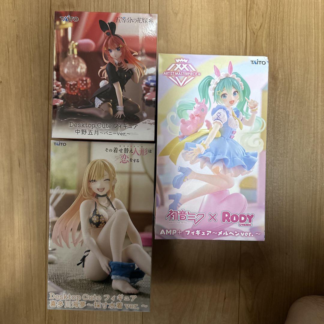 

[USED] Nakano Satsuki, Kitagawa Marin, Hatsune Miku Figure, DESKTOP Cute AMP