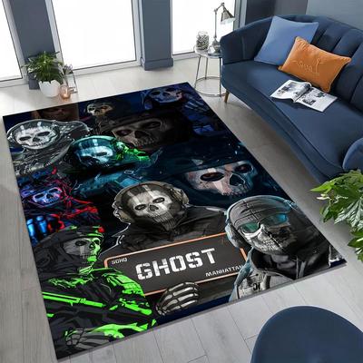 Klasyczna gra Call of Duty Ghost Simon Sztuka Kreskówkowa Dywan do Sypialni Salonu Kanapy Domowego Wycieraczka Dekoracja, Dziecięca Antypoślizgowa Mata Podłogowa