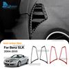 Real Soft Carbon Fiber Trim Sticker For Mercedes Benz SLK R171 2004 2005 2006 2007 2008 2009 2010 Air Vent On Sides of Dashboard