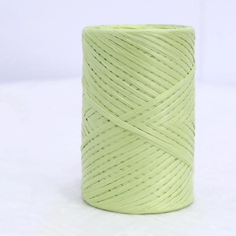 Raffia Straw Yarn 14 Colors 150m Lightweight Knitting Thread for Hand Crochet Beach Hat Travel Craft Projects