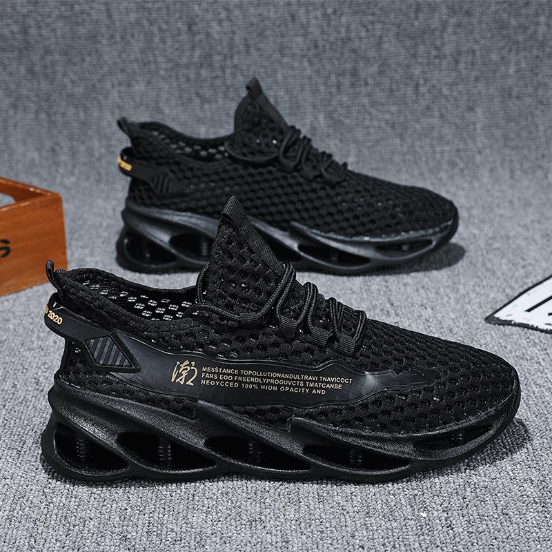 2024, pantofi de vară noi, pantofi de tenis pentru alergare, cu plasă, respirabili, pentru sporturi în aer liber, pantofi de mers casual alb