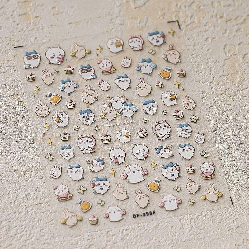 

Мультяшный круглый ролл Gika Wow наклейка для ногтей Chiikawa Usaage наклейка для ногтей милое украшение для ногтей chiikawa Usaki [4]]