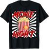 Movie Night Popcorn Fun Design T-Shirt