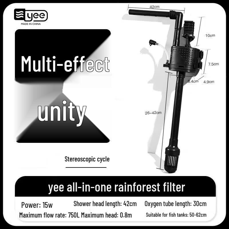 YEE Aquarium 3-in-1 Submersible Filter Pump