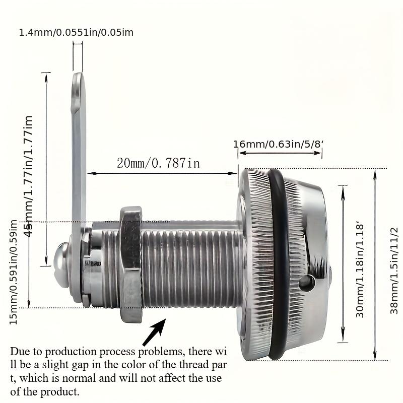 1pc Zinc Alloy 3-digit Combination Lock- Mechanical Lock, Suitable for Cabinets, File Drawers, Storage Boxes, Mailboxes