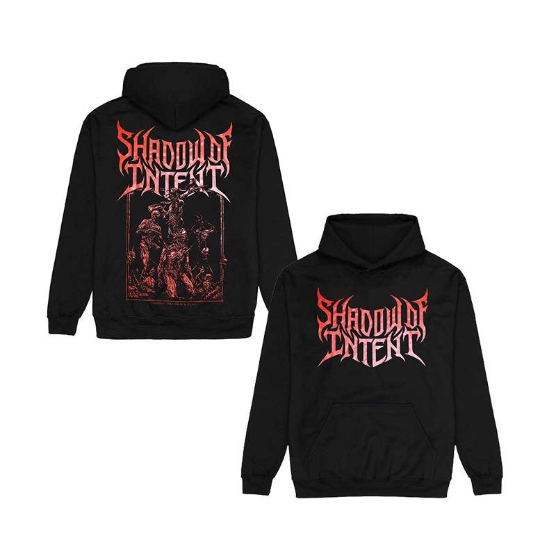 Melody Band SHADOW OF INTENT Intends Casual Loose Fitting Men's and Women's Hooded Sweatshirts